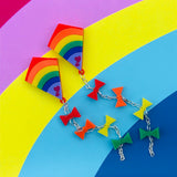 Kite acrylic earrings