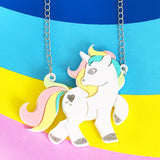 acrylic unicorn necklace