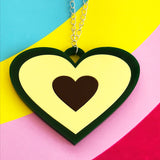 avocado acrylic necklace