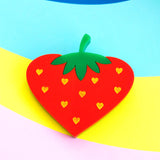 strawberry brooch