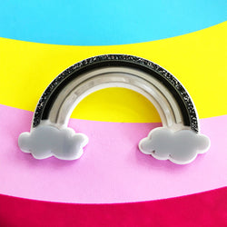 acrylic rainbow brooch