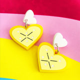 lemon acrylic earrings