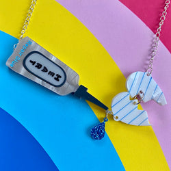 Heart Repair Acrylic Necklace