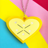 lemon acrylic necklace