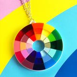 colourful rainbow necklace