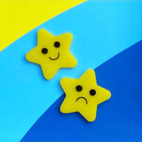 Star acrylic brooch set