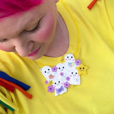 Statement ghost necklace