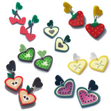 acrylic fruit earrings