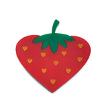 Perspex acrylic strawberry brooch