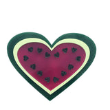 watermelon laser cut acrylic brooch