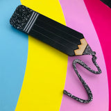 Lasercut pencil brooch