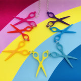 Lasercut scissor necklace 