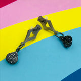 Pen nib acrylic earrings