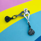 Mighty pen lasercut earrings