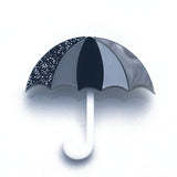 Perspex acrylic umbrella brooch 