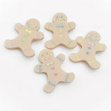 Perspex gingerbread man jewellery