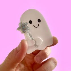 ghost and magic brooch