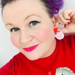 pig acrylic earrings