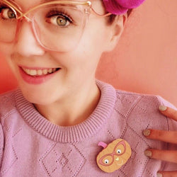 Cute pumpkin brooch