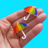 Umbrella Stud Acrylic Earrings
