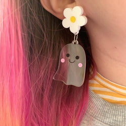 kawaii ghost earrings