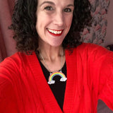 4 bow rainbow necklace 