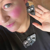rock monsters dark acrylic jewellery set