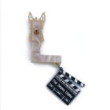 laser cut acrylic llama brooch