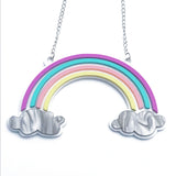 Statement Pastel Rainbow Necklace